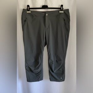 Women’s Columbia Capri Pants Charcoal Omni-Shade‎ Outdoor Hiking size 12